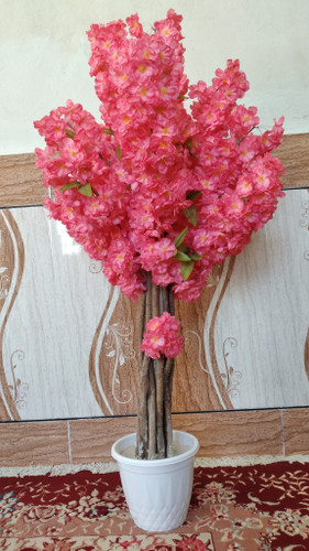 درختچه شکوفه ۱۱۰ سانتی متر رنگ صورتی